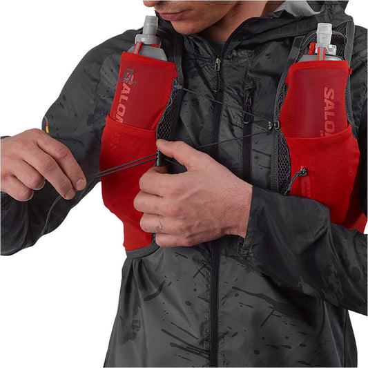 Hydratatievest Salomon Active Skin 8 rood grijs, vooraanzicht