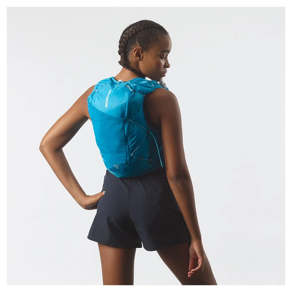 Hydratatievest Salomon Active Skin 12 blauw cielo, detail van de zijkant