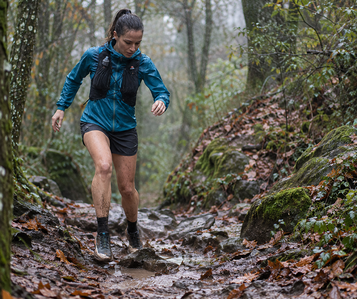Trailrunning in modder en regen