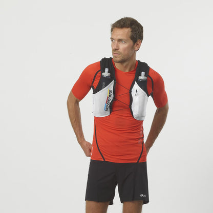 Hydratatievest Salomon ADV Skin 5 wit zwart, detail van de zijkant