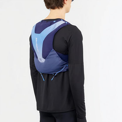 Hydratatievest Salomon ADV Skin 5 blauw paars, achteraanzicht