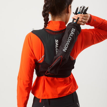 Hydratatievest Salomon Sense Pro 6 zwart, detail van de zijkant