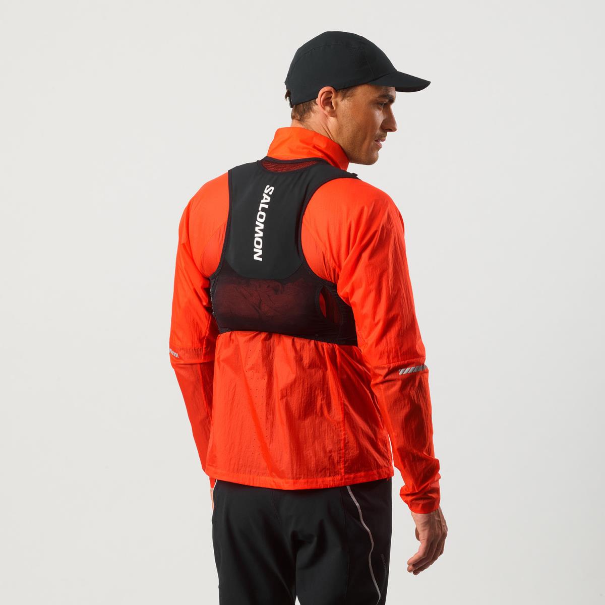Hydratatievest Salomon Sense Pro 6 zwart, detail van het achtervak