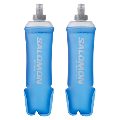 2 x Salomon soft flasks 500 ml 28 mm, overzicht van de tweedelige set