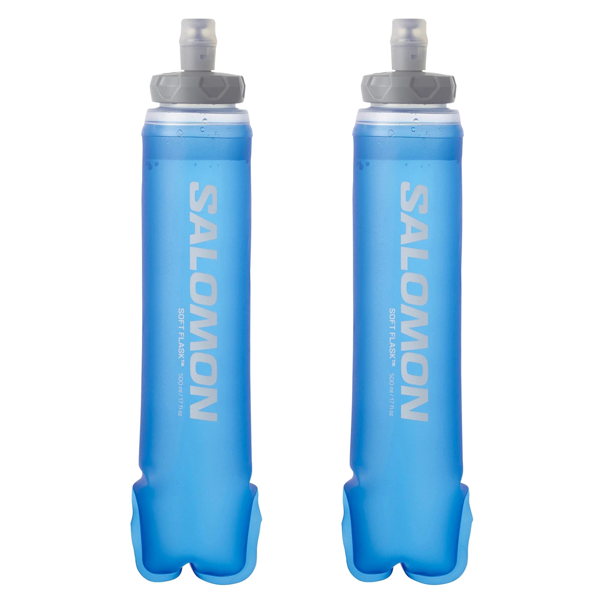 2 x Salomon soft flasks 500 ml 42 mm, overzicht van de tweedelige set