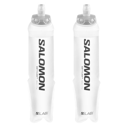 2 x Salomon S/LAB Ultra soft flasks 500 ml 42 mm, overzicht van de tweedelige set