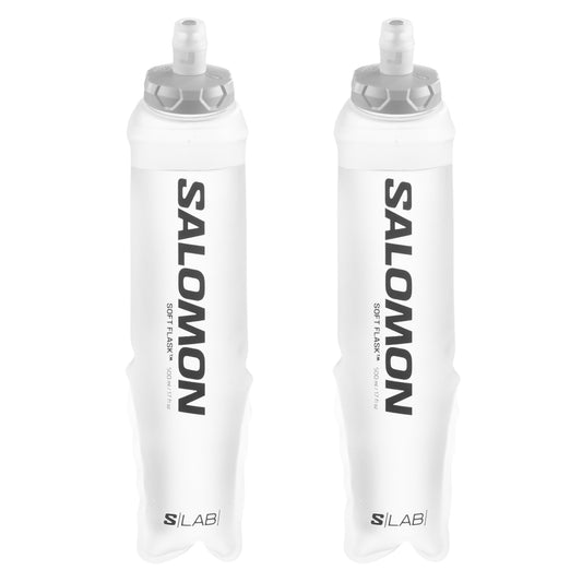 2 x Salomon S/LAB Ultra soft flasks 500 ml 42 mm, overzicht van de tweedelige set