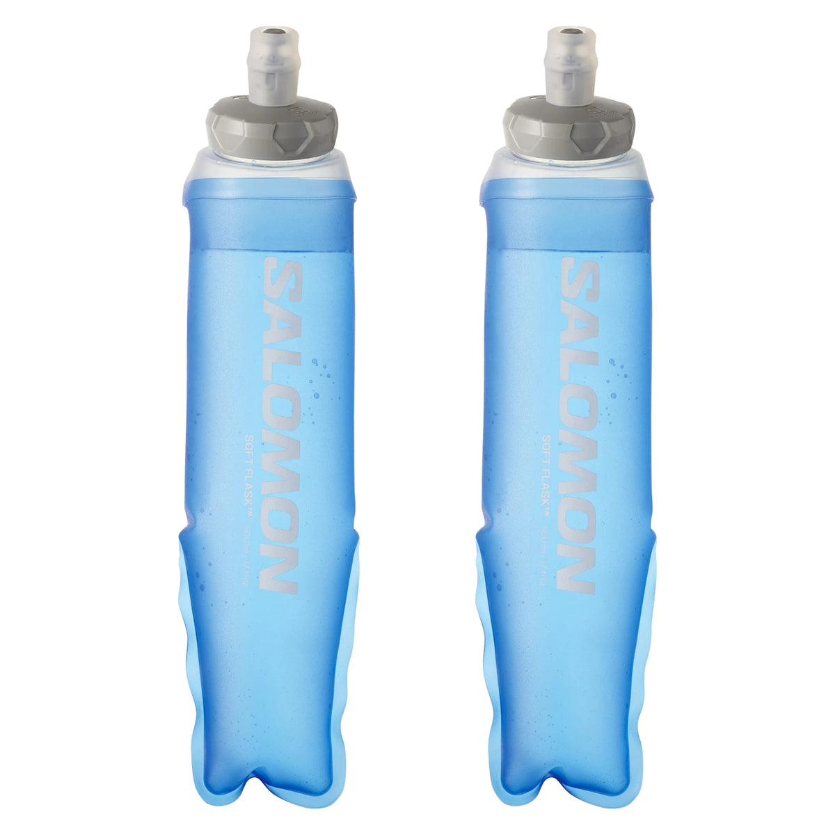 2 x Salomon Ultra soft flasks 500 ml 42 mm, overzicht van de tweedelige set