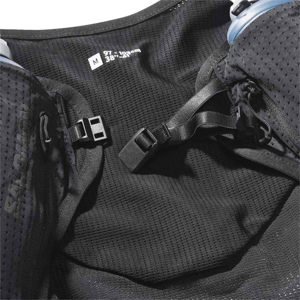 Trailrunningriem Salomon Pulse 2 zwart, detail van de zijkant