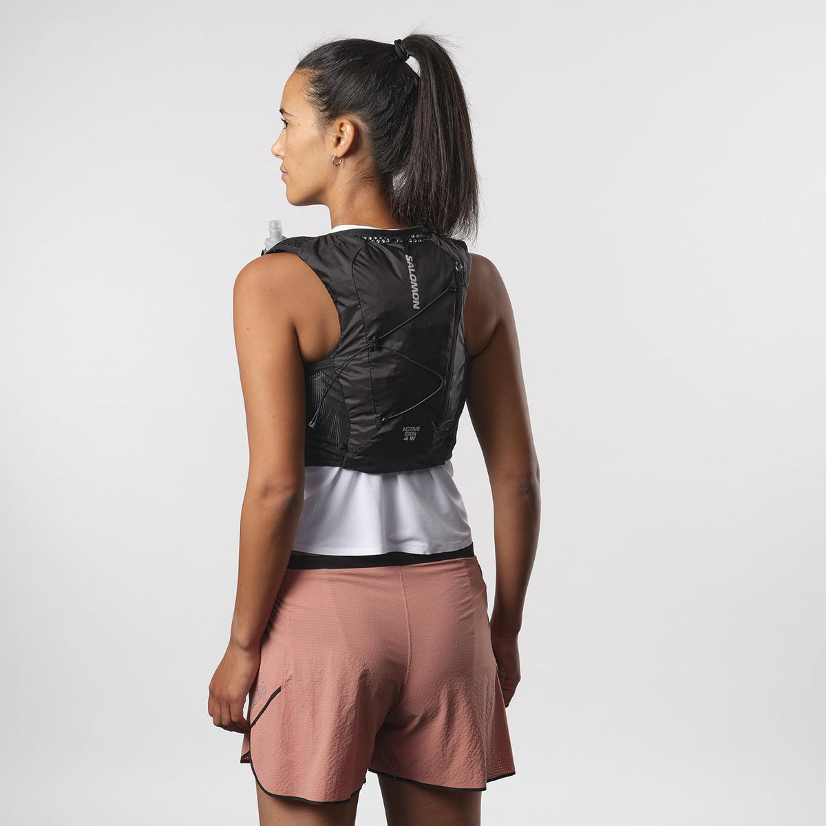 Hydratatievest Salomon Active Skin 4 Women zwart, detail van de voorvakken