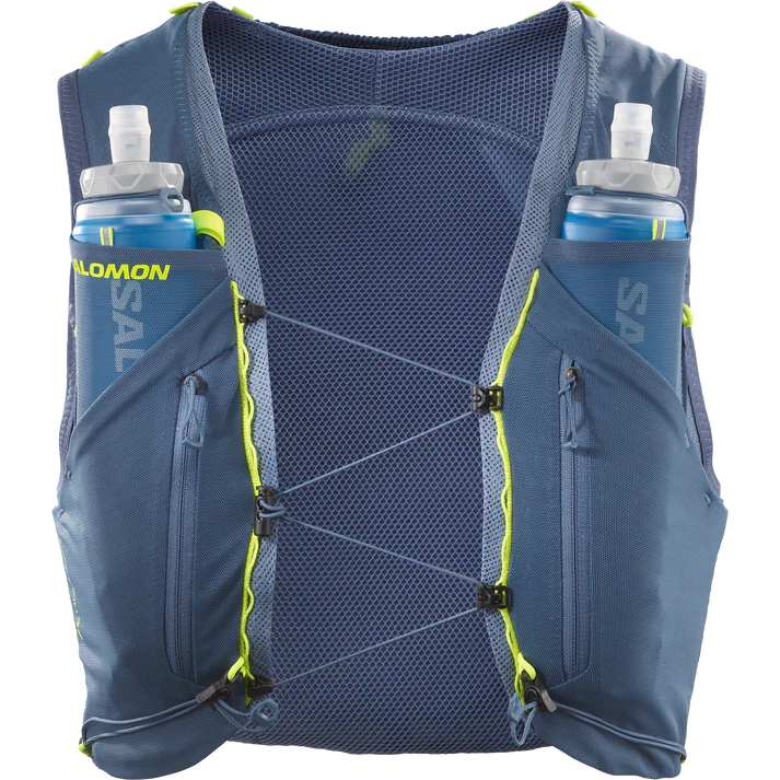 Hydratatievest Salomon ADV Skin 12 steenblauw, achteraanzicht