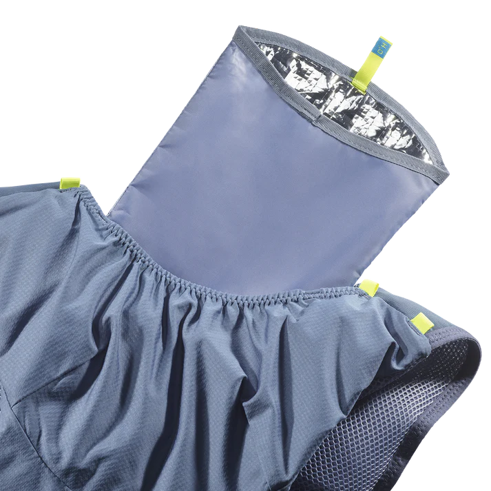 Hydratatievest Salomon ADV Skin 12 steenblauw, indeling van de vakken