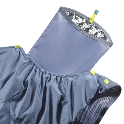 Hydratatievest Salomon ADV Skin 12 steenblauw, indeling van de vakken