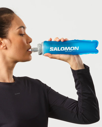 2 x Salomon Ultra soft flasks 500 ml 42 mm, vooraanzicht van de flexibele drinkfles