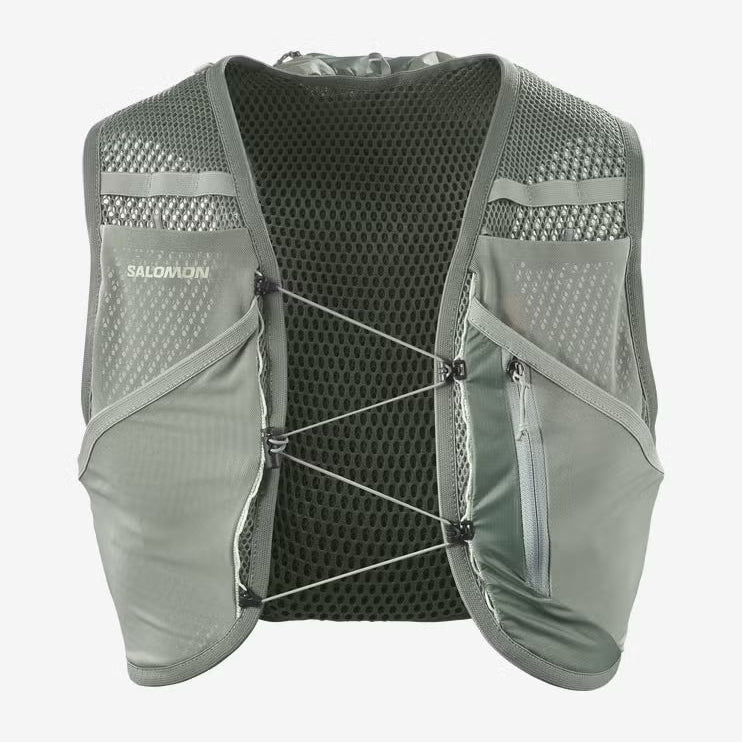 Hydratatievest Salomon Active Skin 8 groen grijs, vooraanzicht