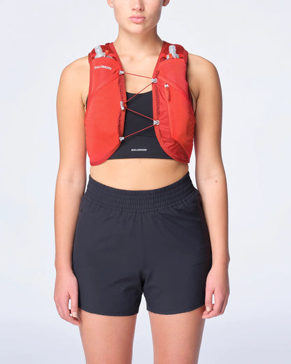 Hydratatievest Salomon Active Skin 4 rood, detail van het achtervak