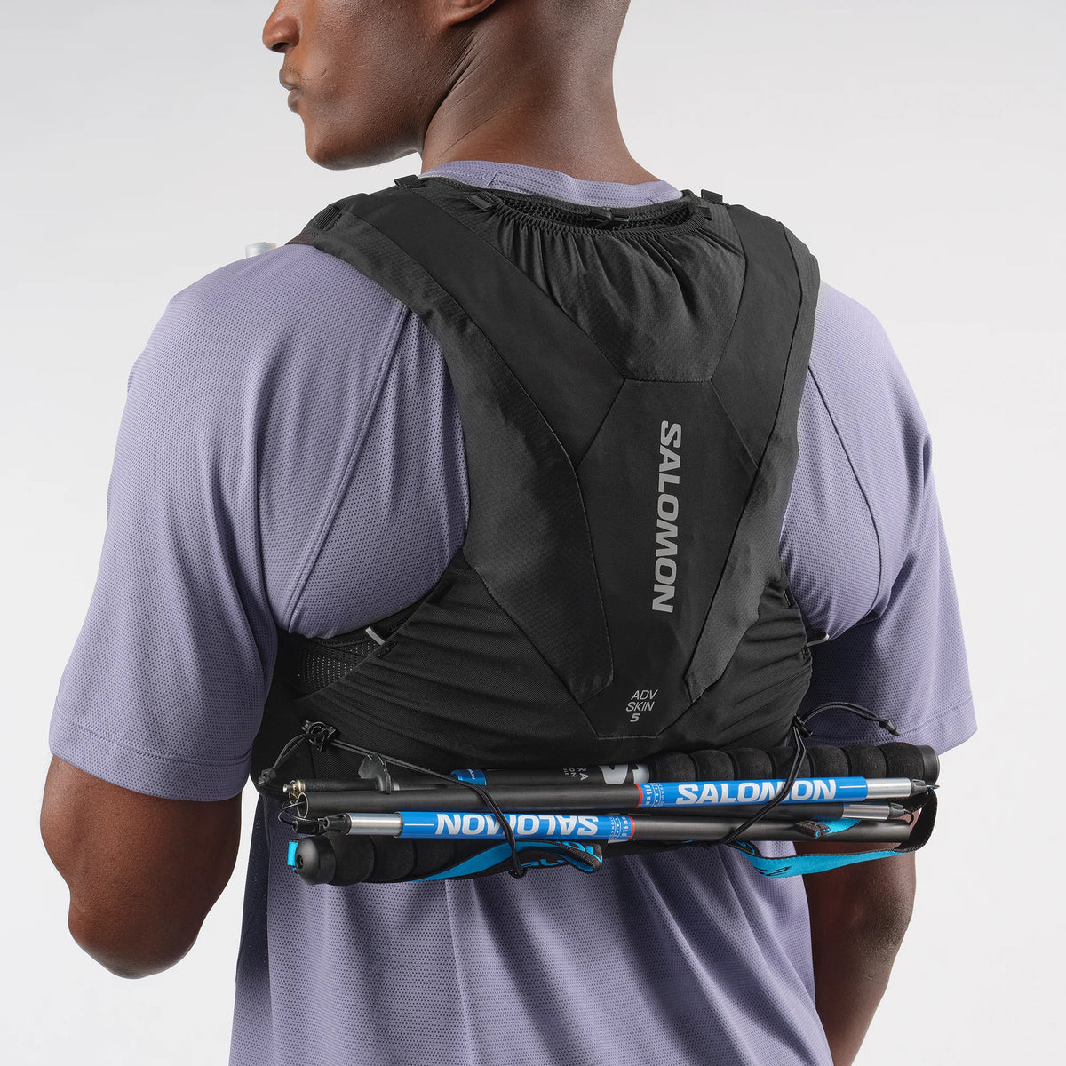 Hydratatievest Salomon ADV Skin 5 zwart, detail van de zijkant