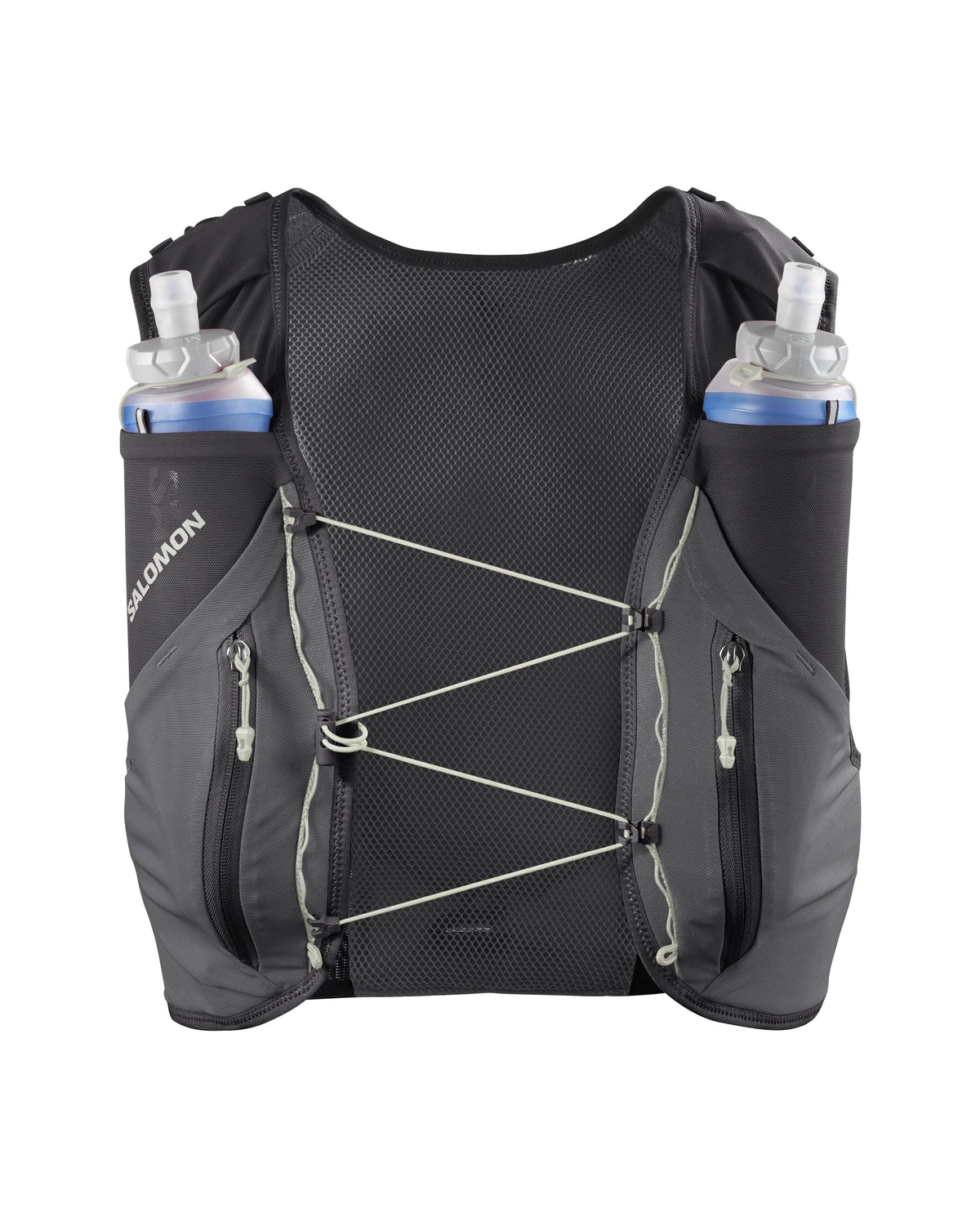 Hydratatievest Salomon ADV Skin 12 zwart grijs, vooraanzicht