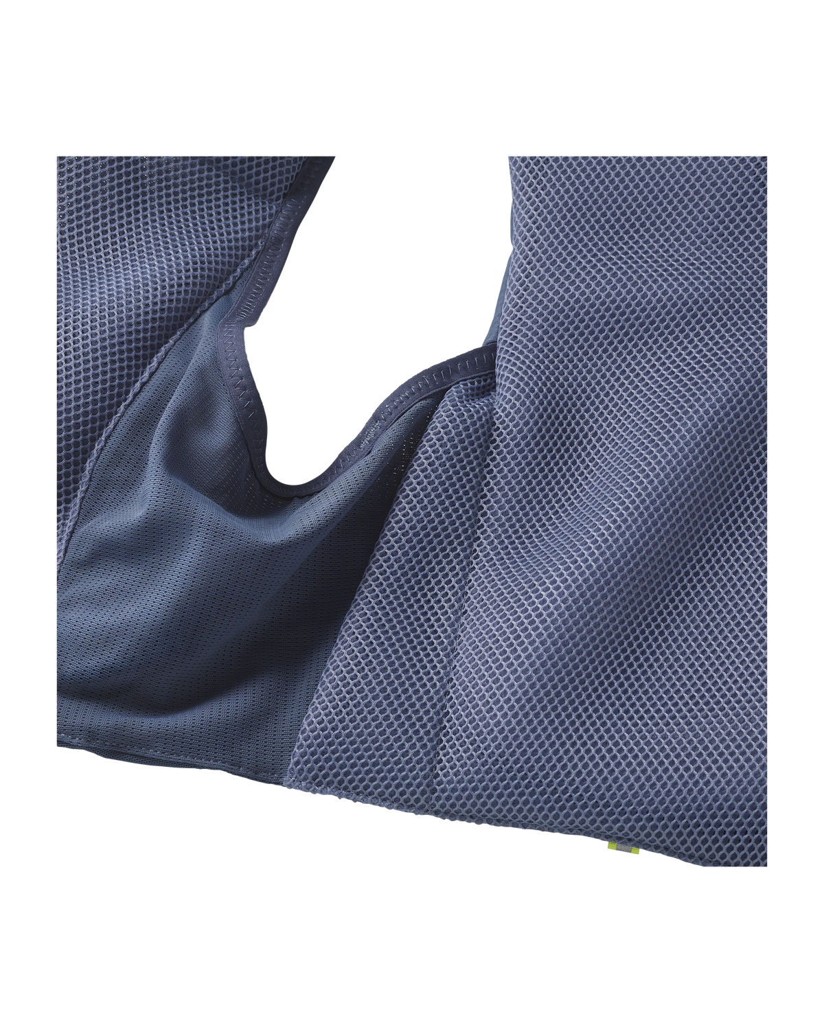 Hydratatievest Salomon ADV Skin 5 steenblauw, detail van de stokkenhouder
