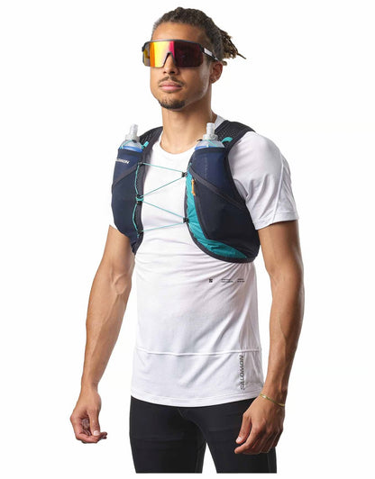 Hydratatievest Salomon Active Skin 4 turquoise, achteraanzicht