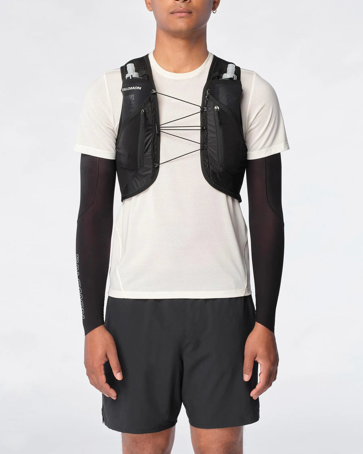Hydratatievest Salomon Active Skin 12 zwart, detail van de zijkant