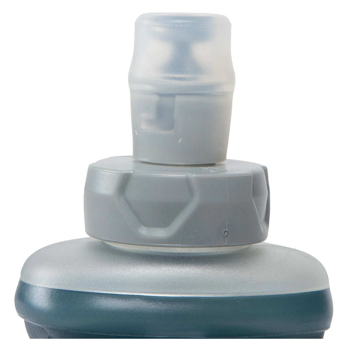 2 x Salomon soft flasks 250 ml, detail van de opening en de dop