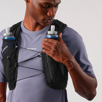 Hydratatievest Salomon ADV Skin 12 zwart, achteraanzicht