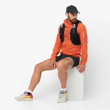 Hydratatievest Salomon Active Skin 8 zwart, detail van de voorvakken