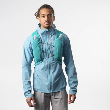 Hydratatievest Salomon ADV Skin 12 blauw cielo, detail van de zijkant