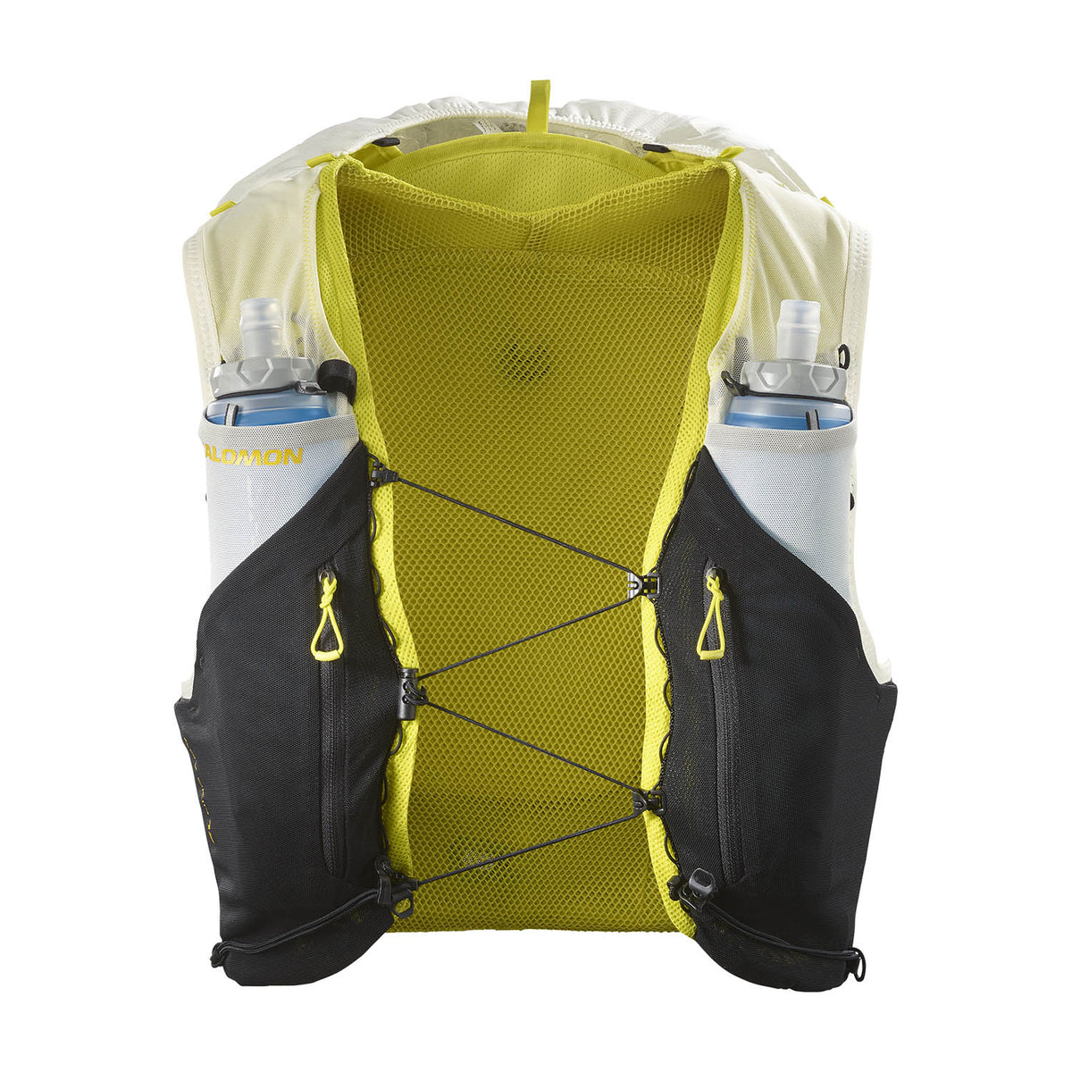 Hydratatievest Salomon ADV Skin 12 geel zwart, vooraanzicht