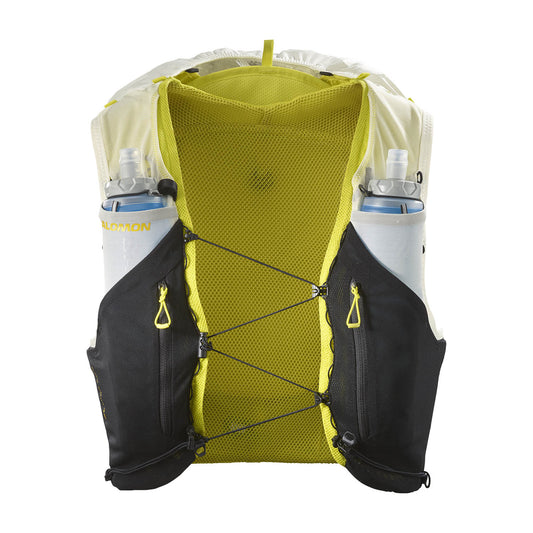 Hydratatievest Salomon ADV Skin 12 geel zwart, vooraanzicht