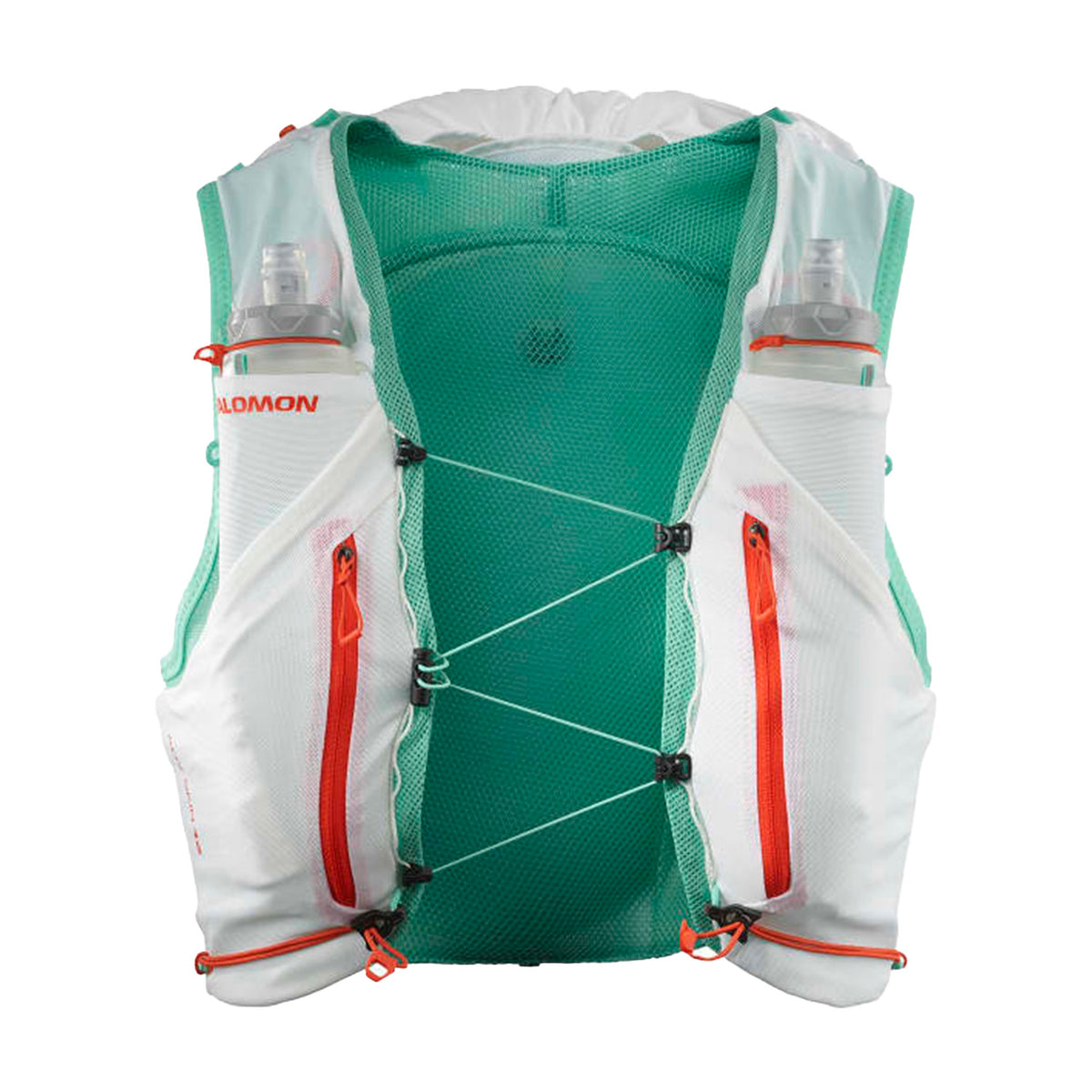 Hydratatievest Salomon ADV Skin 12 wit groen, vooraanzicht