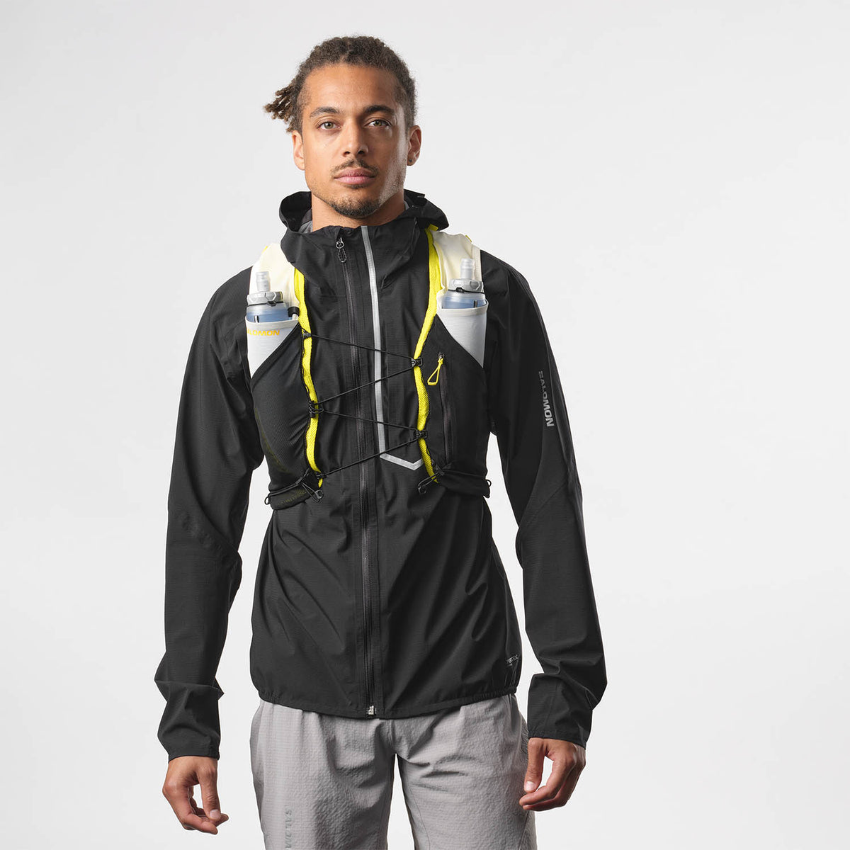 Hydratatievest Salomon ADV Skin 5 geel zwart, vooraanzicht
