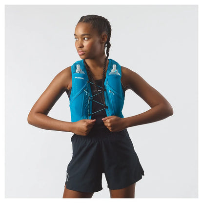 Hydratatievest Salomon Active Skin 12 blauw cielo, achteraanzicht