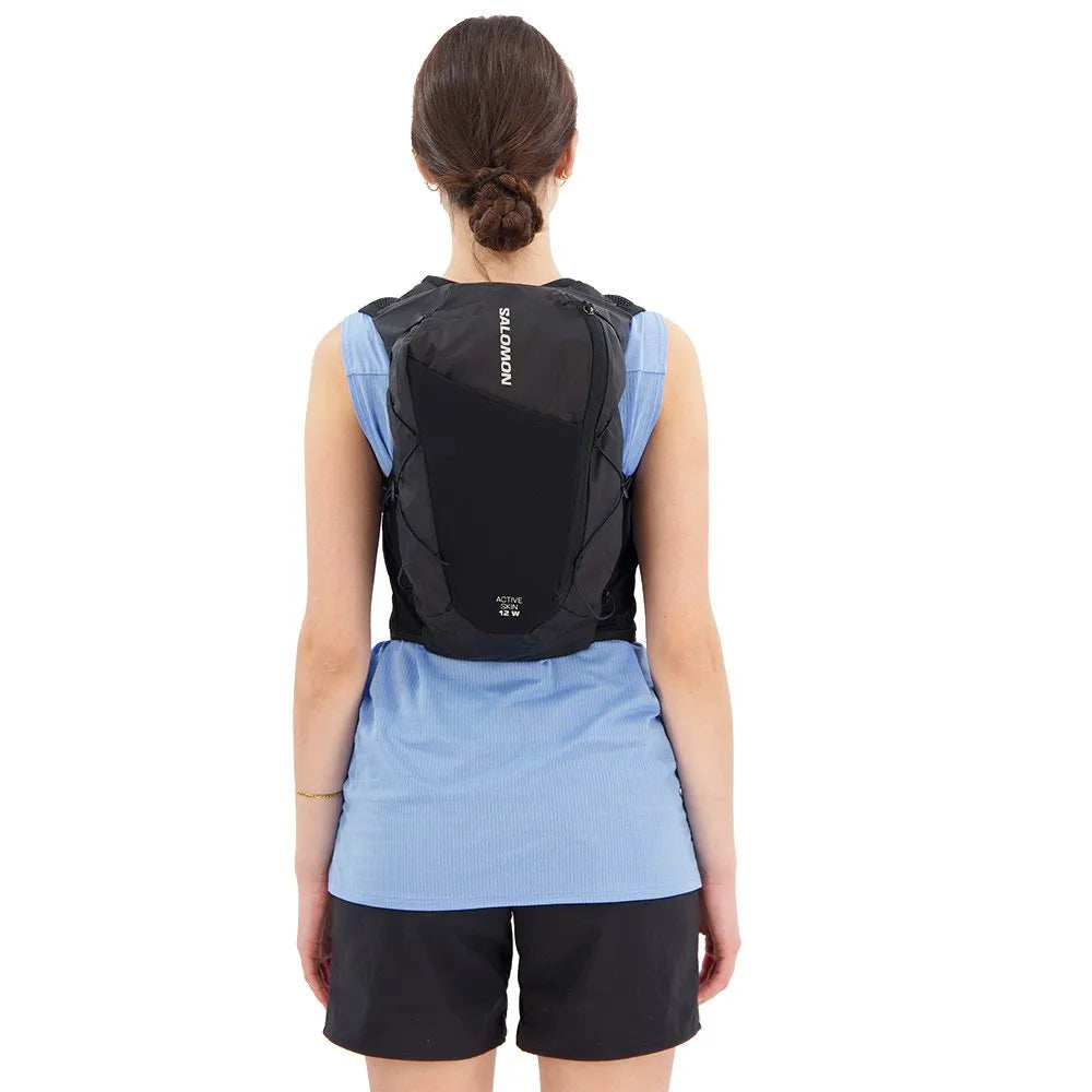 Hydratatievest Salomon Active Skin 12 Women zwart, detail van de zijkant