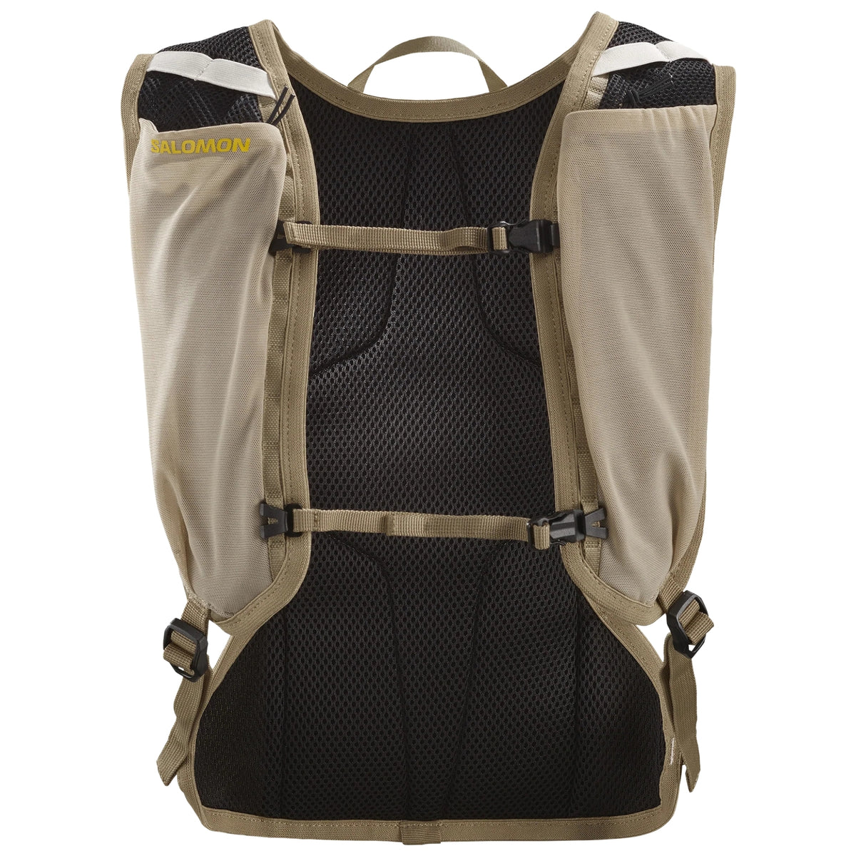 Salomon Cross 4 Beige, detail van de voorvakken