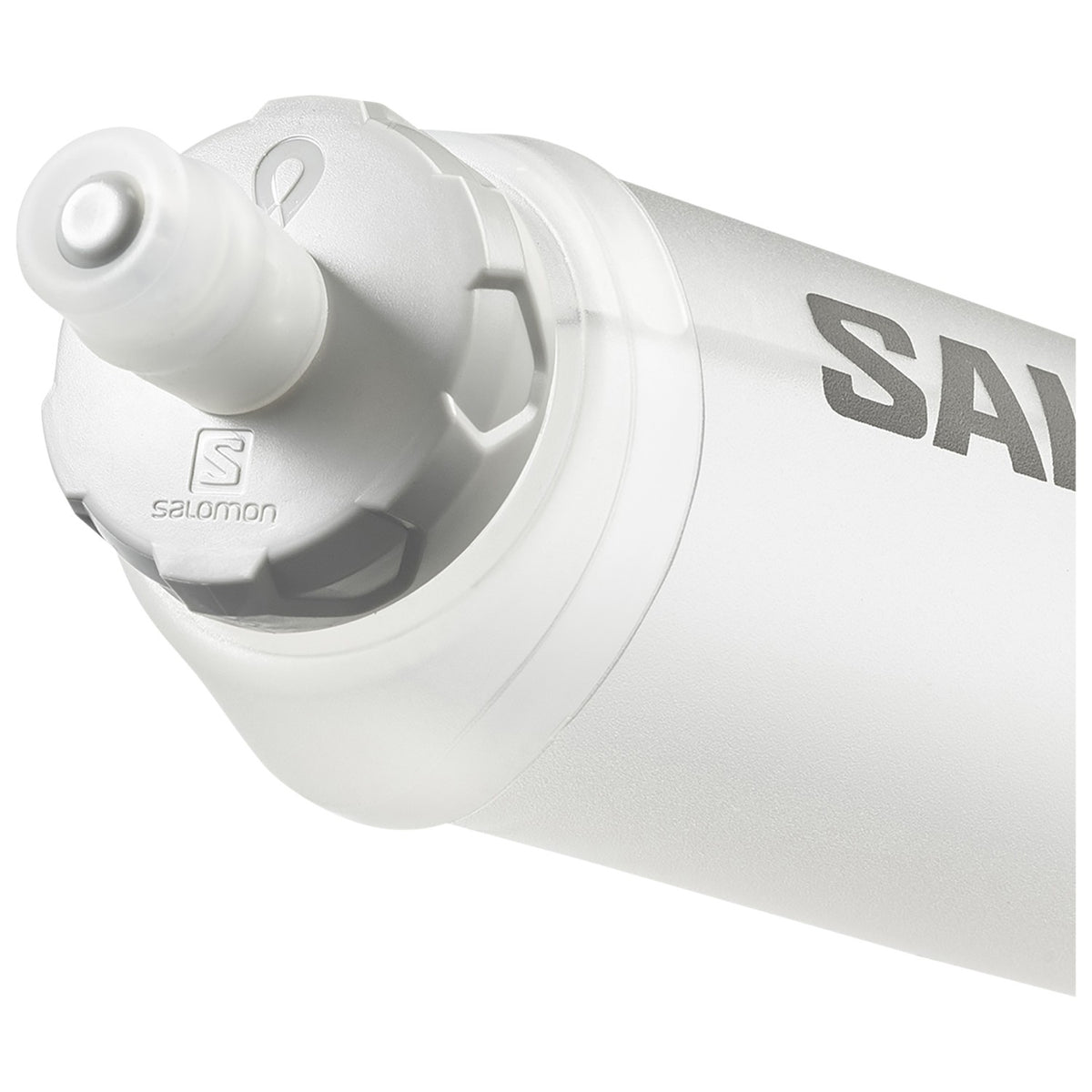 2 x Salomon S/LAB Ultra soft flasks 500 ml 42 mm, detail van het ventiel