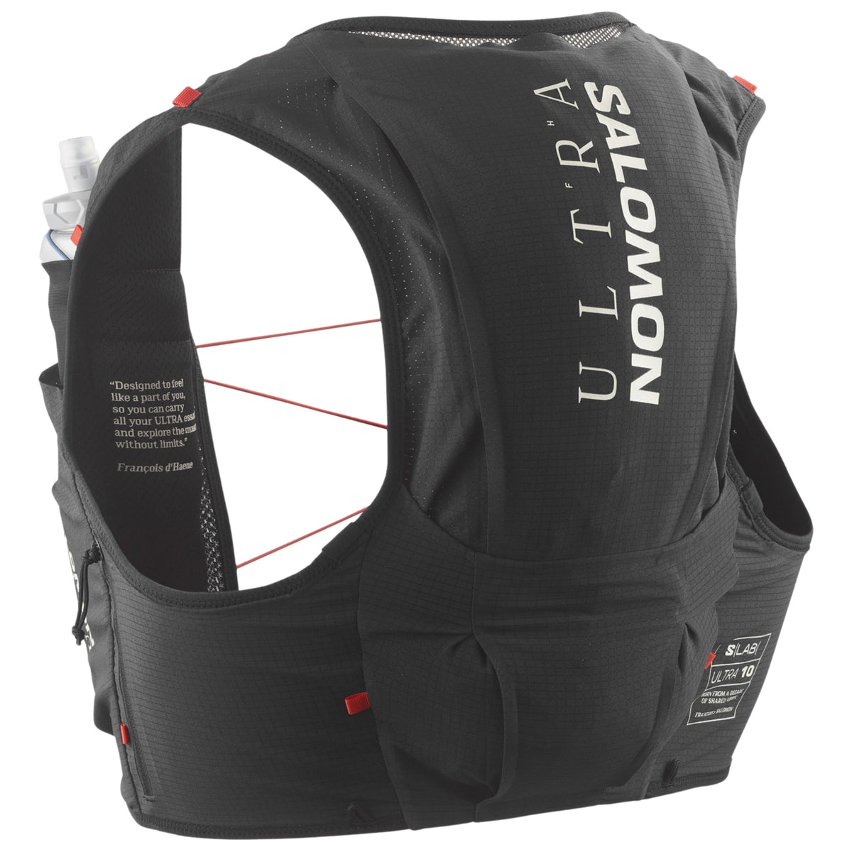Hydratatievest Salomon S/LAB Ultra 10 zwart, overzicht