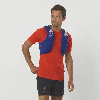Hydratatievest Salomon ADV Skin 5 blauw, vooraanzicht