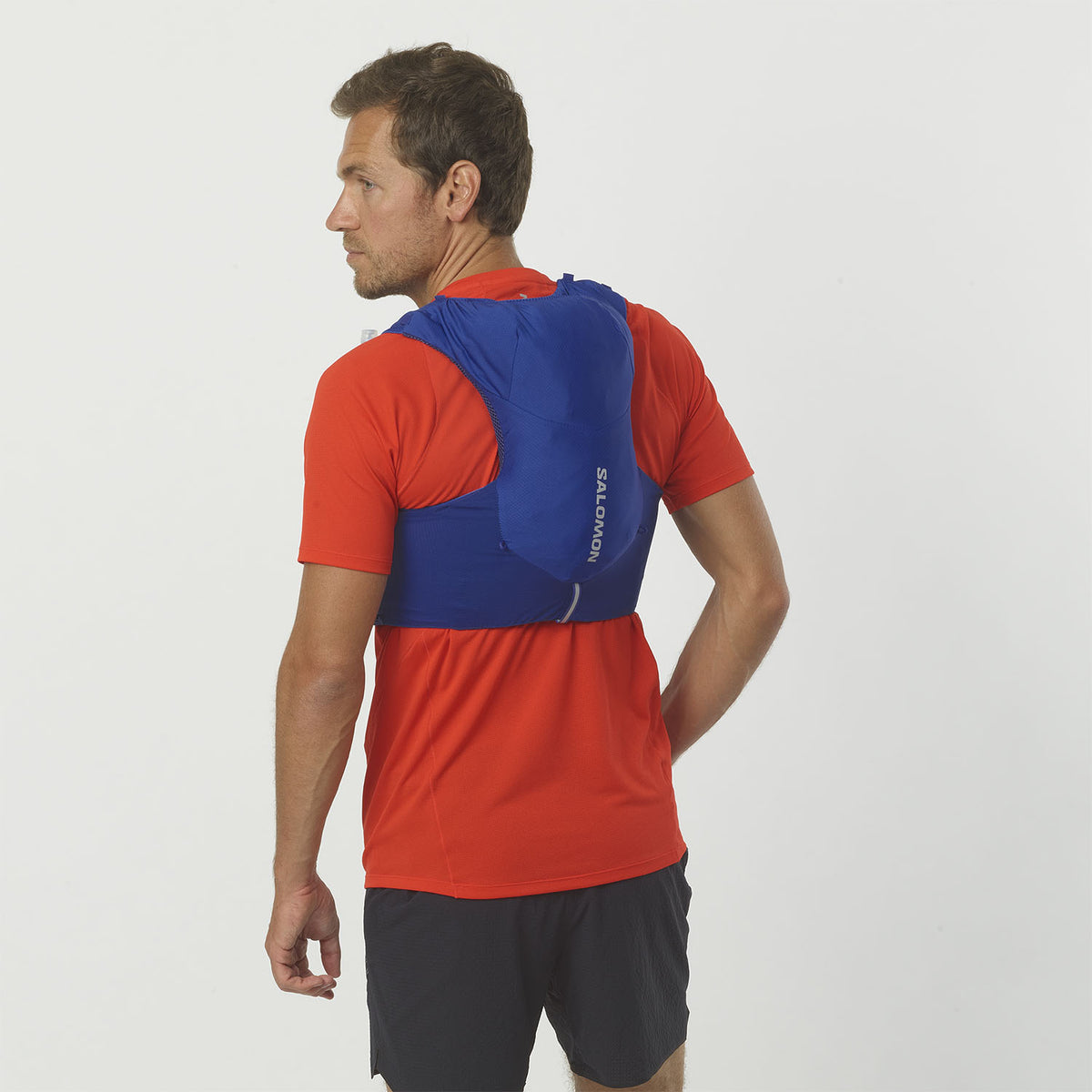 Hydratatievest Salomon ADV Skin 5 blauw, detail van de zijkant